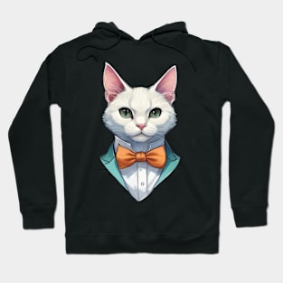 Fancy Cat with Bowtie no.3 Hoodie